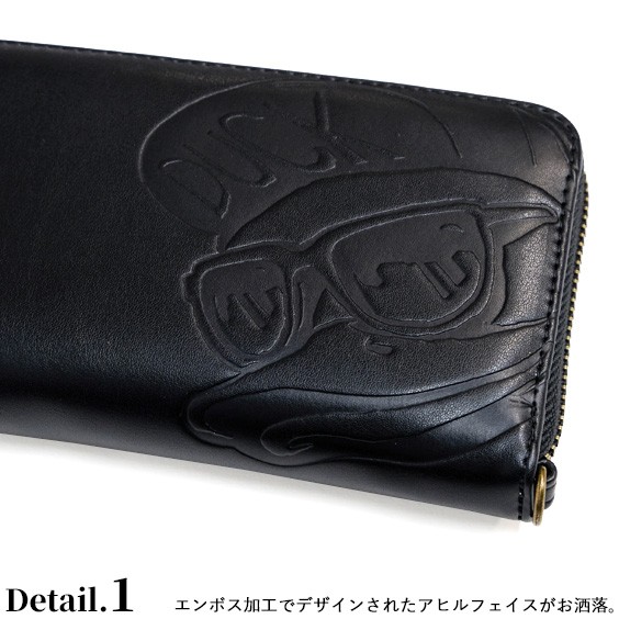 Duck Dude（ダックデュード） 財布 長財布 エンボス加工 アヒル