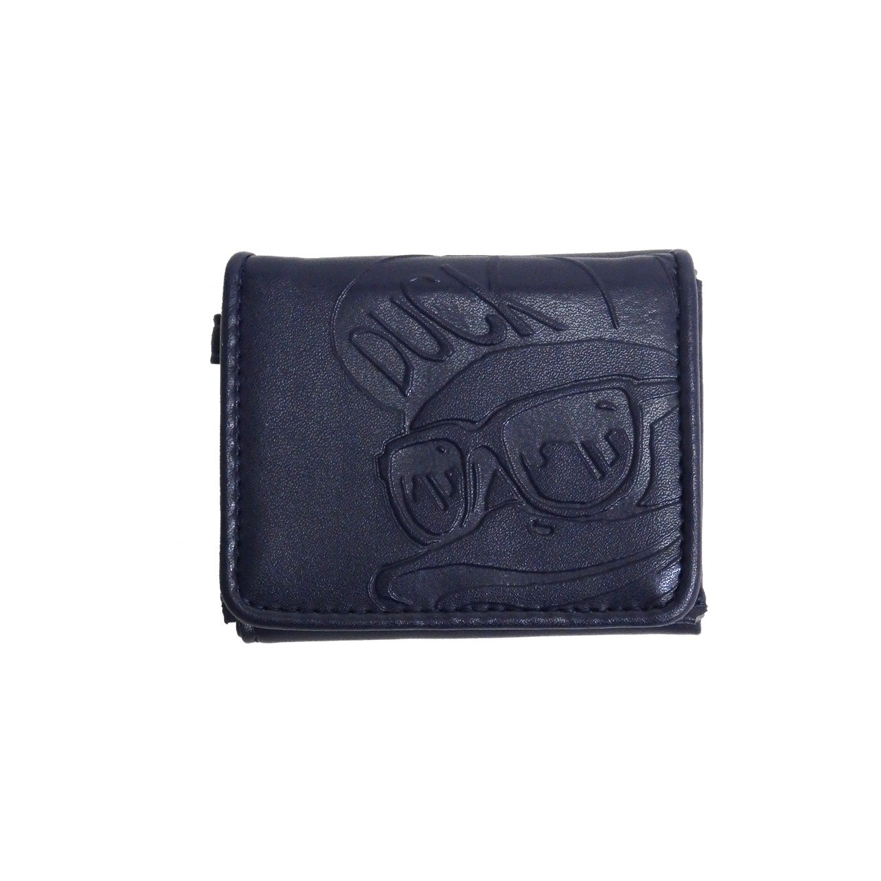 り*さ様 エンボス加工 黒 三つ折り財布 DUCK DUDE 財布 エンボス加工 三つ折り財布 ダックデュード アヒル
