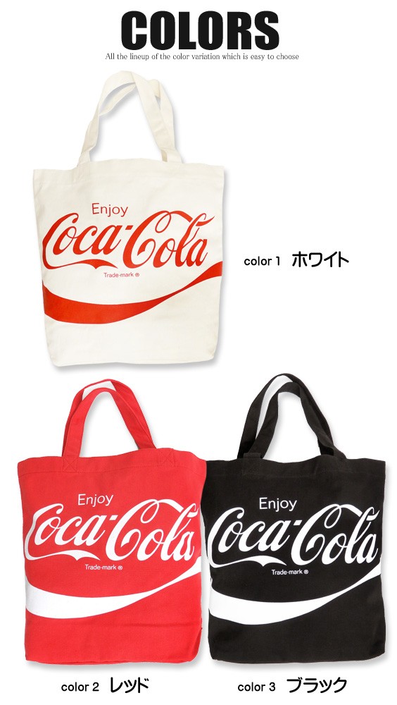 B-ONE-SOUL バッグ コカ・コーラ トートバッグ ロゴプリント Coca-Cola