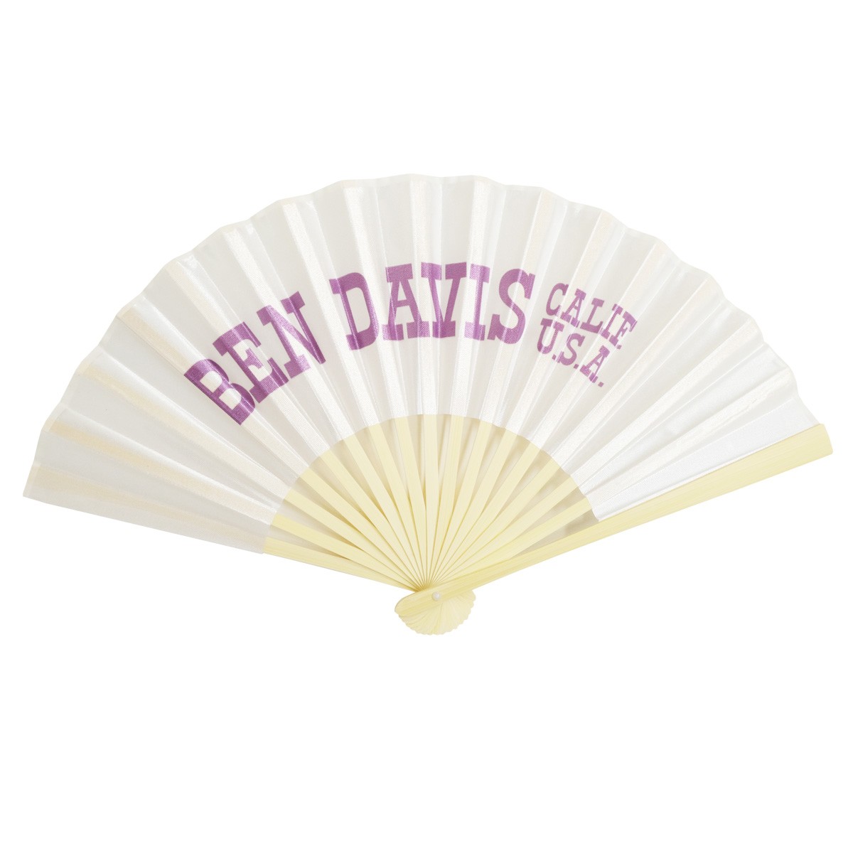 BEN DAVIS 扇子 ベンデイビス ブランドロゴ プリント せんす 竹