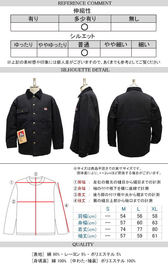 BEN DAVIS（ベンデイビス） カバーオール ワークジャケット 2020AW