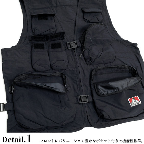 90s 古着 フィッシングベスト ベン デイビス ベスト BEN DAVIS ベン