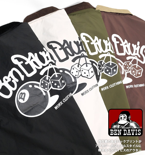 BEN DAVIS（ベンデイビス） ジャケット 2023 コーデュロイ 襟切替