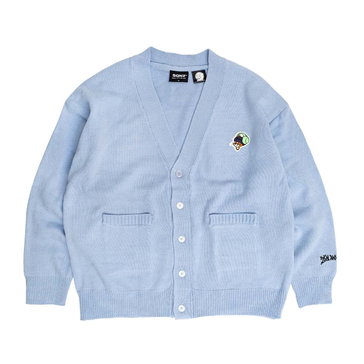 トムとジェリー カーディガン TOM and JERRY SEQUENZ 2023 ワンポイント ワッペン ニット カーデ トムジェリ CAL ...