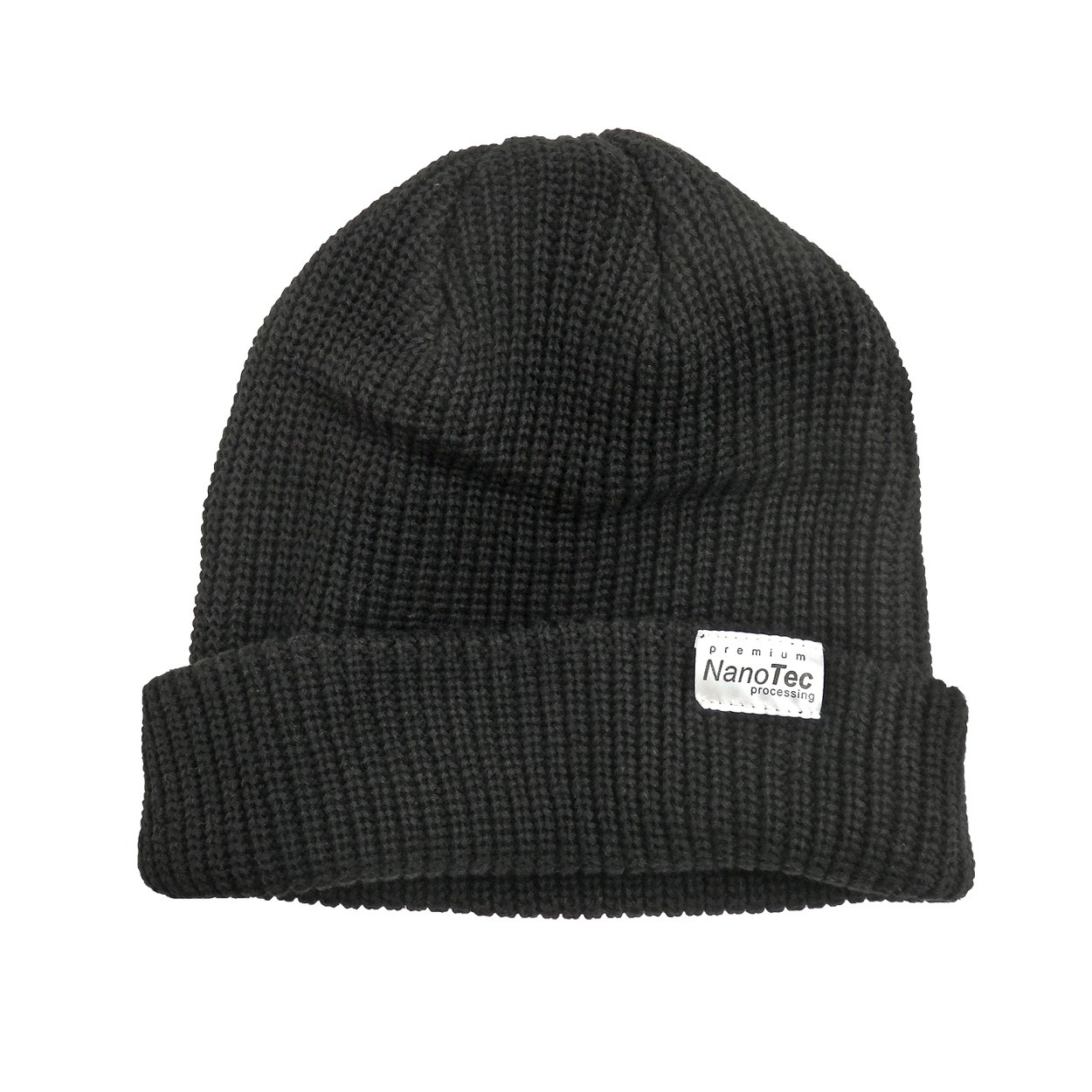 ニット帽 綿素材 ニットキャップ ナノテック 帽子 無地 ニットワッチ