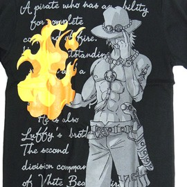 XRAGE ONE PIECE ワンピース エース シャツ ONE PIECE Tシャツ エース ワンピース グッズ 白ひげ海賊団火拳の