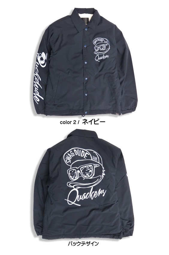 DUCK DUDE ジャケット 裏ボア コーチジャケット メンズ アヒル