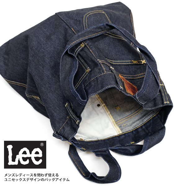 Lee（リー） バッグ リメイク デニム ライダース トートバッグ メンズ