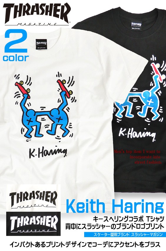 THRASHER（スラッシャー） THRASHER Tシャツ キースヘリング 半袖T