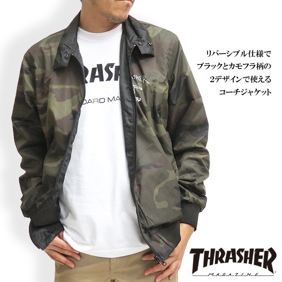 THRASHER（スラッシャー） コーチジャケット ナイロンジャケット