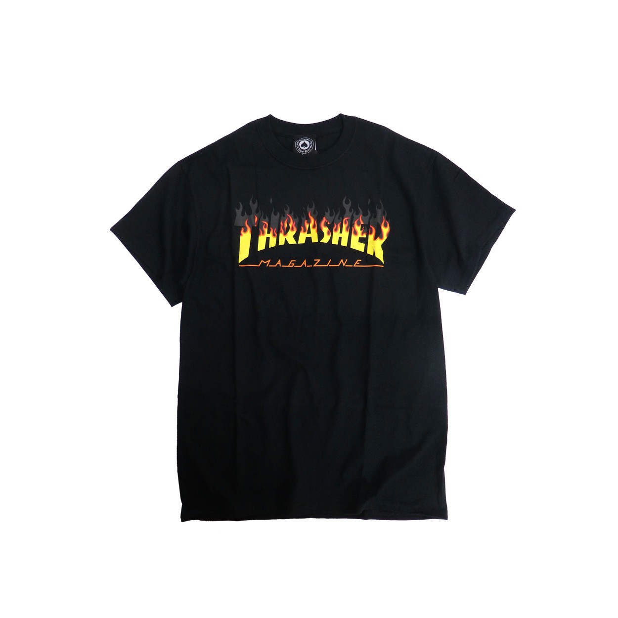 THRASHER Tシャツ フレイムロゴ 半袖Tシャツ メンズ ロゴプリント