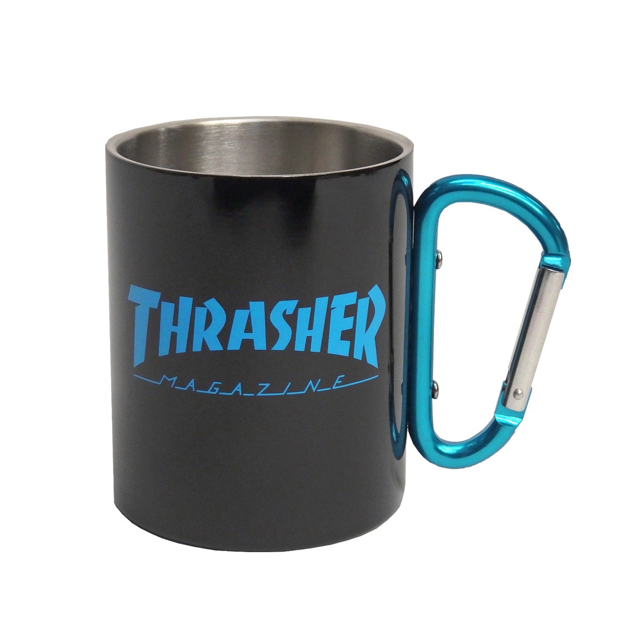 THRASHER マグカップ スラッシャー カラビナ付きマグカップ スラッシャーマガジン ステンレスカラビナマグ コップ THRASHER-1047