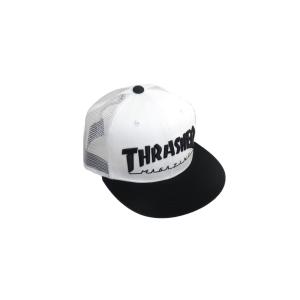 THRASHER キャップ ロゴ 刺繍 メッシュキャップ スラッシャー メンズ スナップバック 帽子...