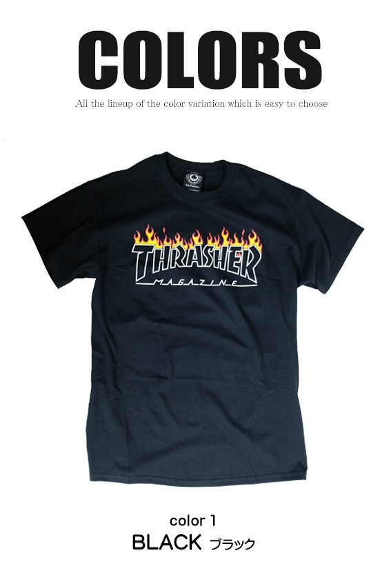 THRASHER（スラッシャー） THRASHER Tシャツ Scorched Outline T-SHIRT