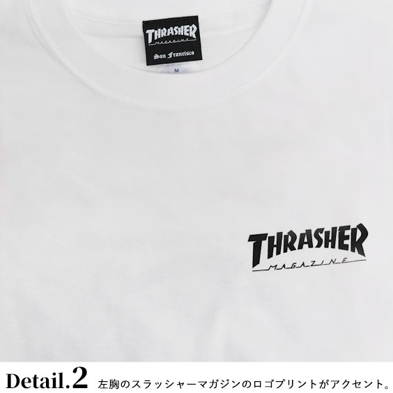 THRASHER フォトティシャツ ヴィンテージtee THRASHER tシャツ 「THRASHER/スラッシャー」オーバーサイズ