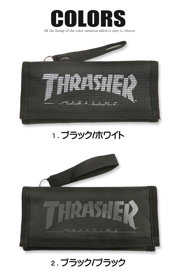 即納特典付き Thrasher 財布 スラッシャー 長財布 ブランドロゴのプリントがかっこいい 小銭入れ Thrasher Thrsg112 セール30 Off Rawsome Co