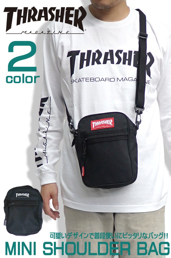 THRASHER ショルダーバッグ スラッシャー カバン メンズ ショルダーポーチ ミニバッグ 商品番号 THRASHER-THRSG123 thrasher-thrsg123:RENOVATIO 通販 