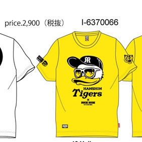 DUCK DUDE 阪神タイガース×ダックデュード コラボレーション 半袖T