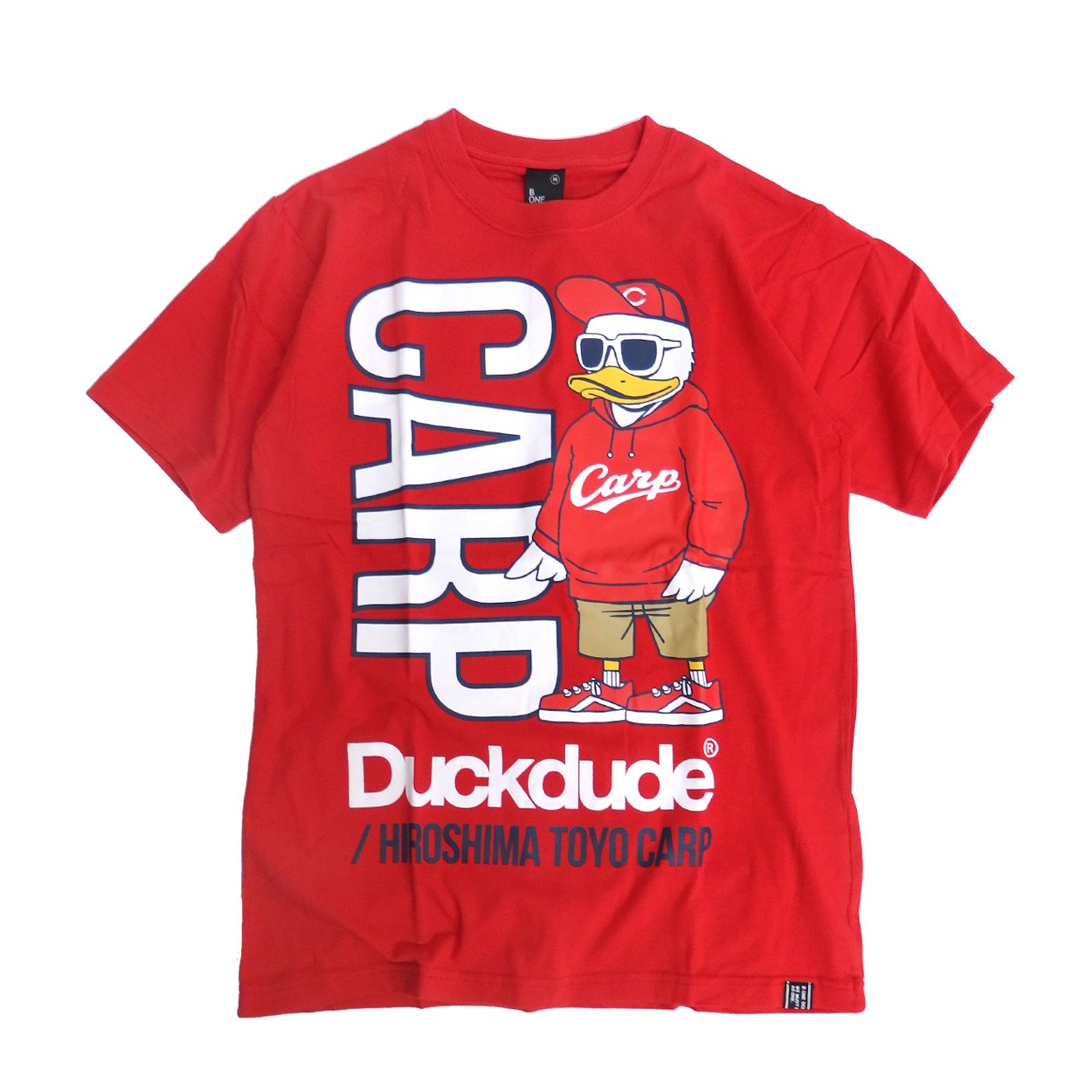 DUCK DUDE 半袖Tシャツ 広島東洋カープ ダックデュード コラボTシャツ メンズ Tシャツ トップス アヒル ビーワンソウル TSS-337