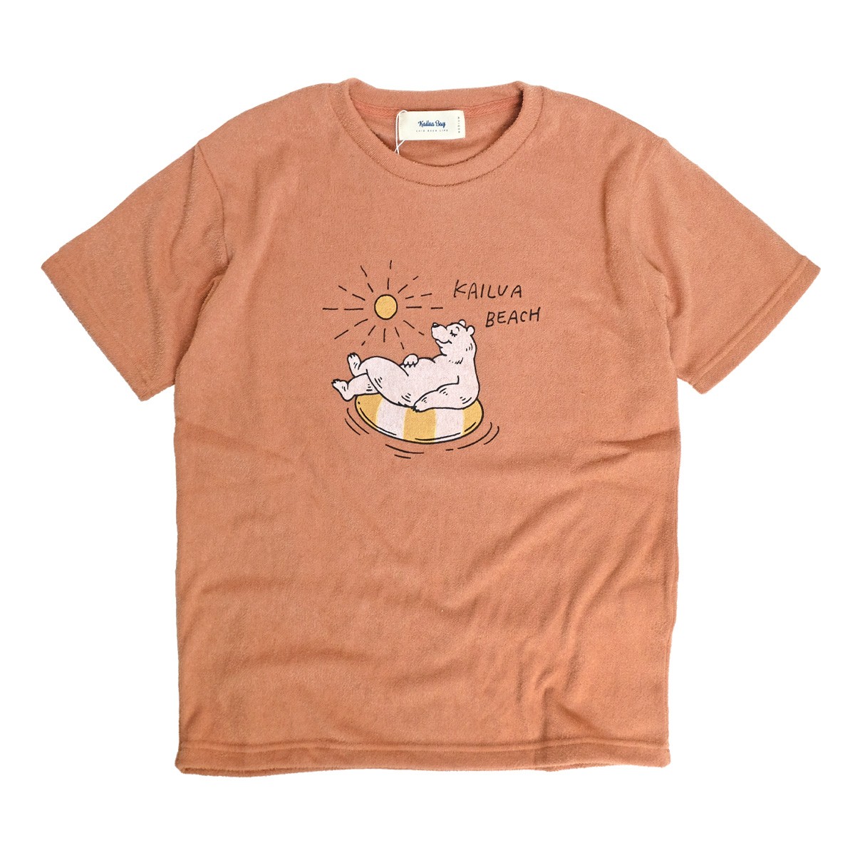 Kailua Bay Tシャツ カイルアベイ パイル地 半袖tシャツ クマ イラスト プリント くま 浮き輪 熊 メンズ レディース クルーネック 制菌加工 ナノテック Tss 431 Tss 431 Renovatio 通販 Yahoo ショッピング