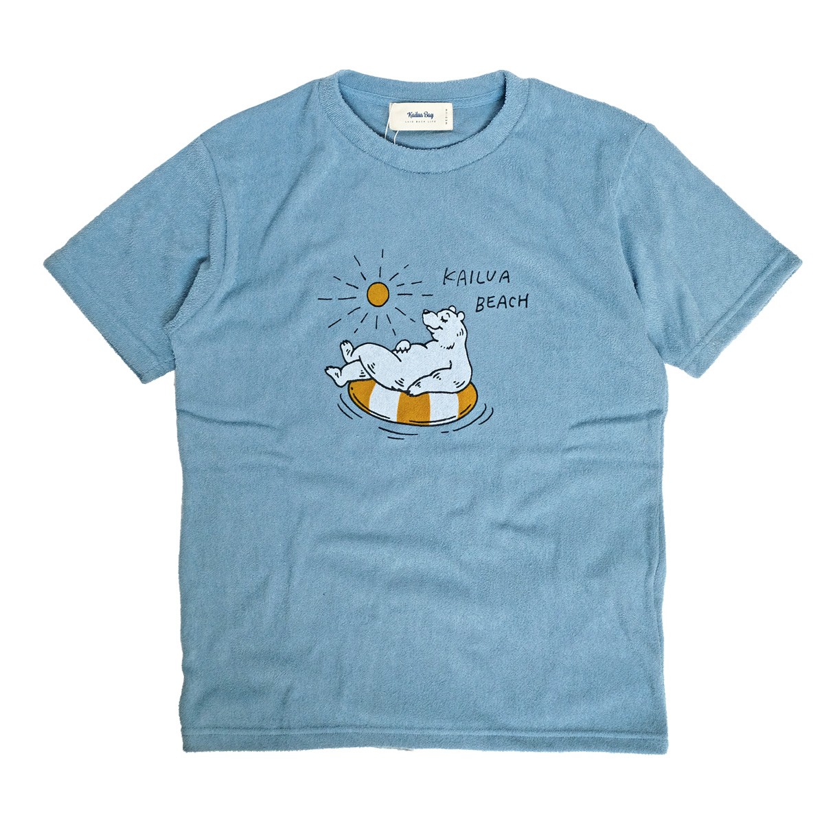 Kailua Bay Tシャツ カイルアベイ パイル地 半袖tシャツ クマ イラスト プリント くま 浮き輪 熊 メンズ レディース クルーネック 制菌加工 ナノテック Tss 431 Tss 431 Renovatio 通販 Yahoo ショッピング