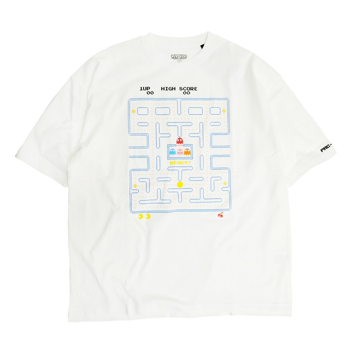 PAC-MAN Tシャツ パックマン プリント ビッグシルエットTシャツ メンズ
