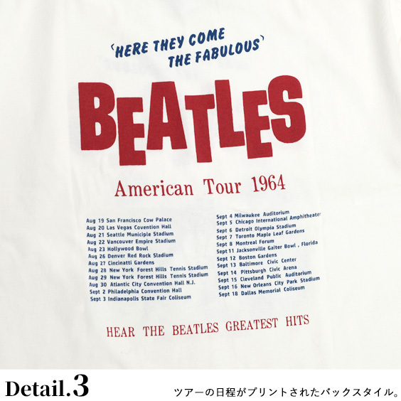 THE BEATLES Tシャツ ビートルズ American Tour 1964 グラフィック
