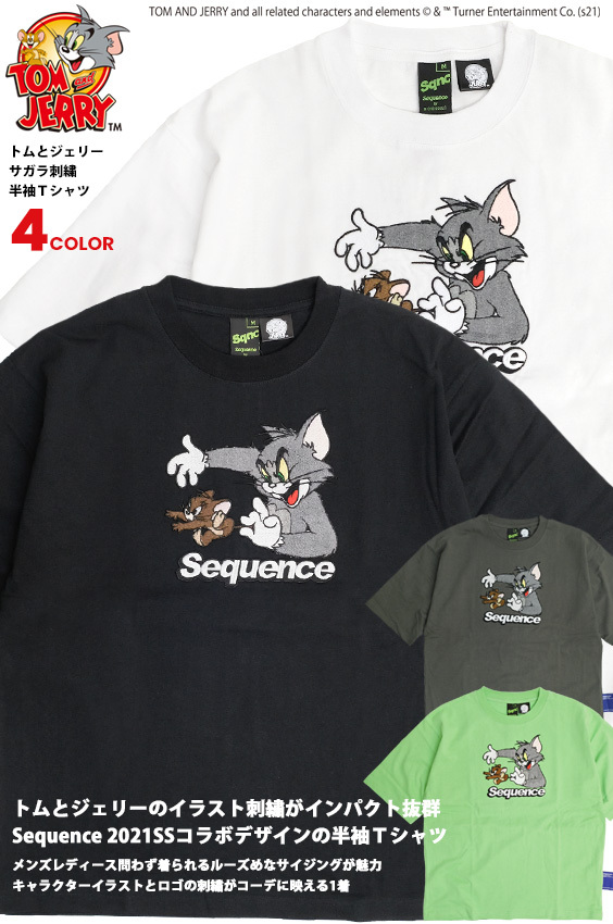 トムとジェリー Tシャツ TOM and JERRY Sequence 2021SS コラボ サガラ