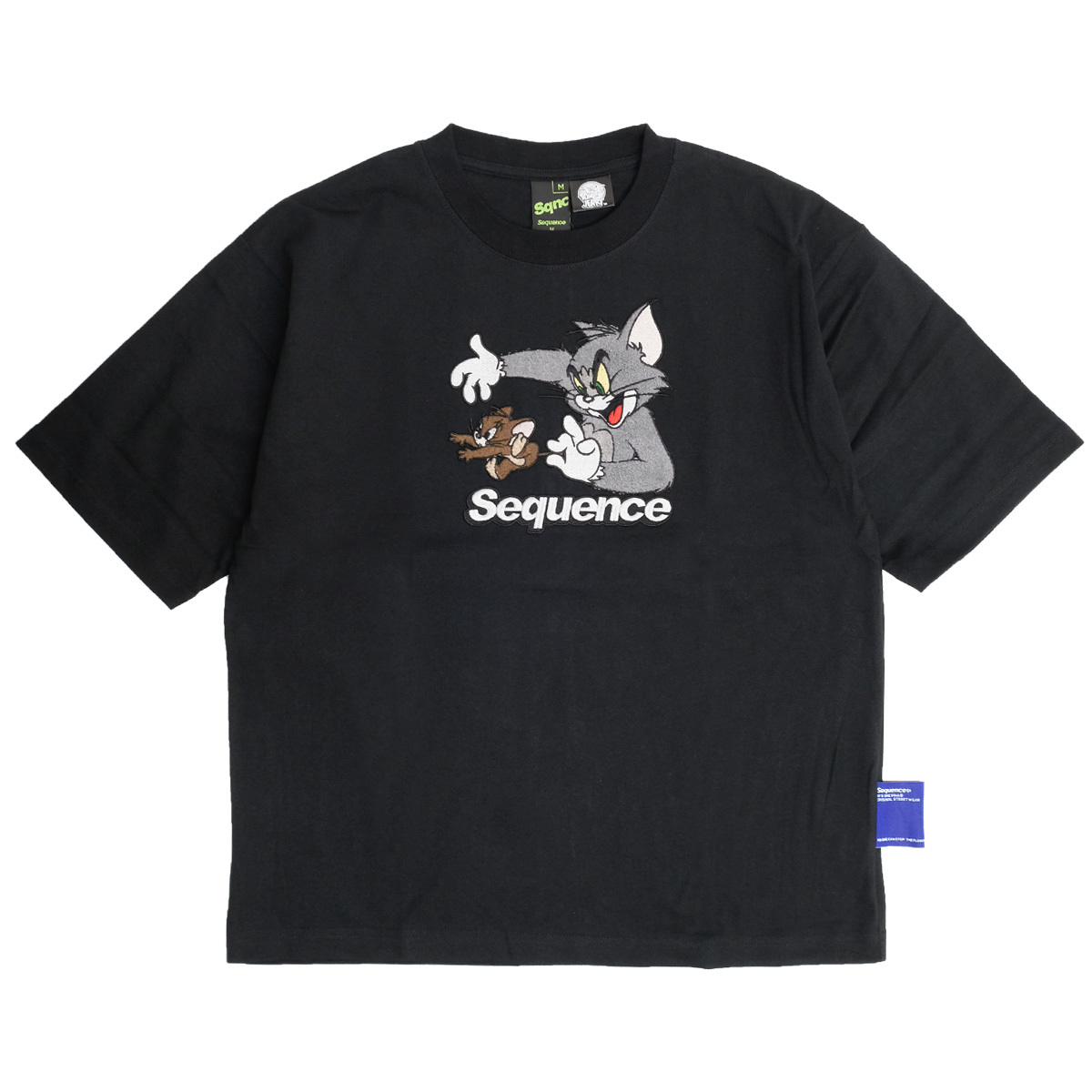 トムとジェリー Tシャツ TOM and JERRY Sequence 2021SS コラボ サガラ刺繍 半袖Tシャツ トム ジェリー クルーネック  ネコ ネズミ TSS-525 : tss-525 : RENOVATIO - 通販 - Yahoo!ショッピング