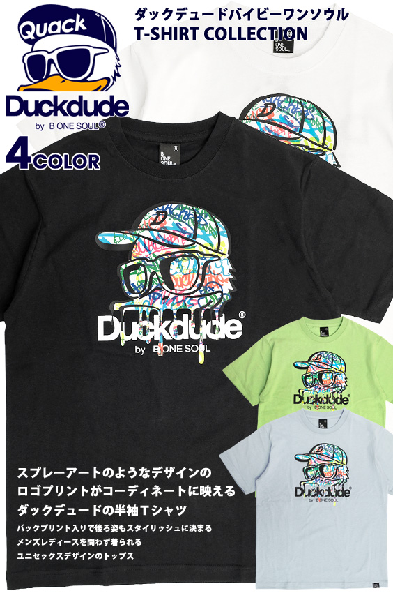 DUCK DUDE Tシャツ ダックデュード 2022 グラフィティ ロゴ プリント