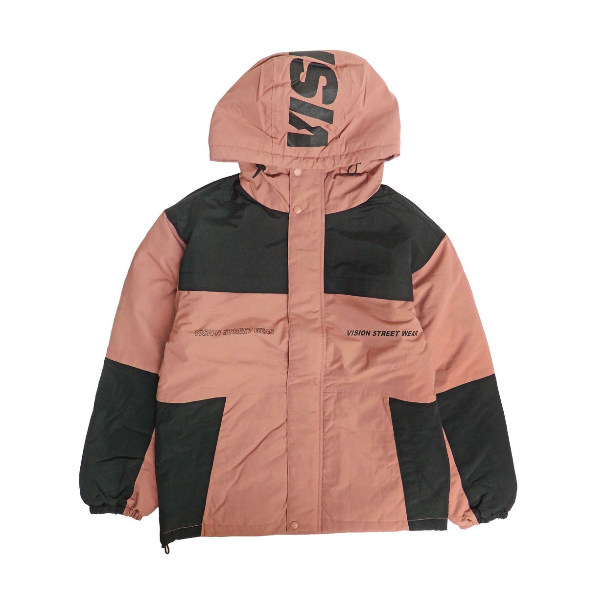 セットアップ マンシングウェア 中綿 パーカー スカート オレンジ 総柄 M VISION STREET WEAR（ヴィジョンストリートウェア） マウンテン