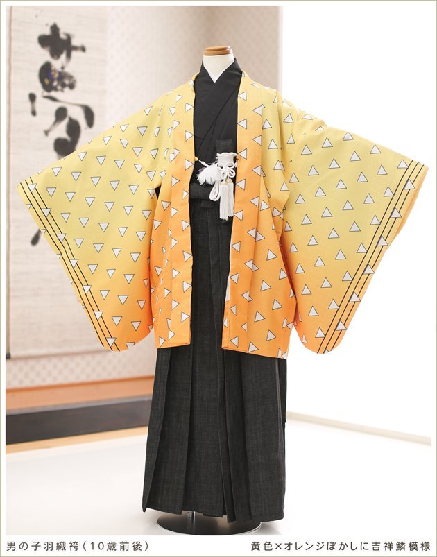 10歳 男の子 着物レンタル ジュニア 紋付袴 d1051 フルセット 小学校