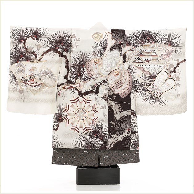 七五三 5歳 男の子 100cm〜110cm 袴レンタル d4205 子供着物 七草 着物