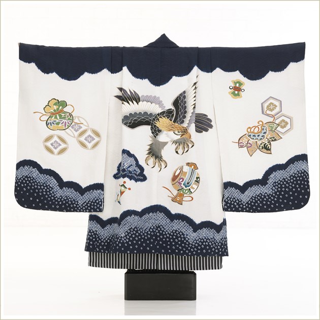 5歳 男の子 正絹 七五三 着物レンタル d5596 袴レンタル プレミアム