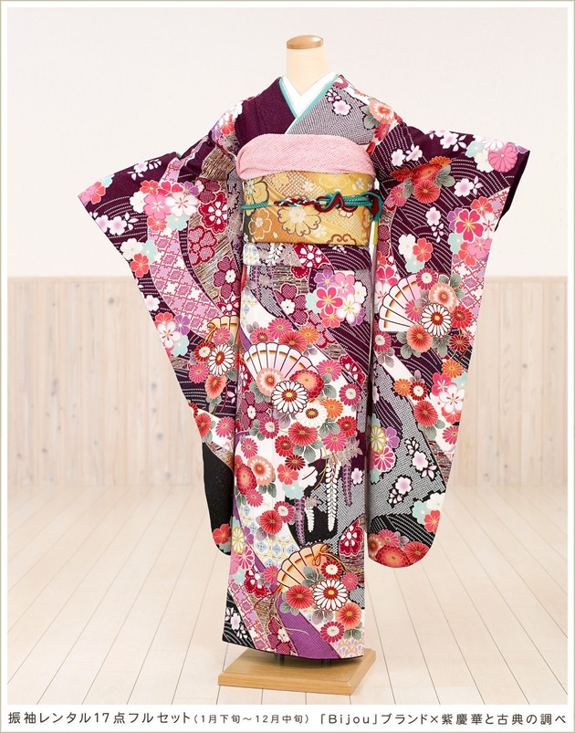 成人式 振袖レンタル 2026 1月 お正月 fb1095s 振り袖 着物レンタル