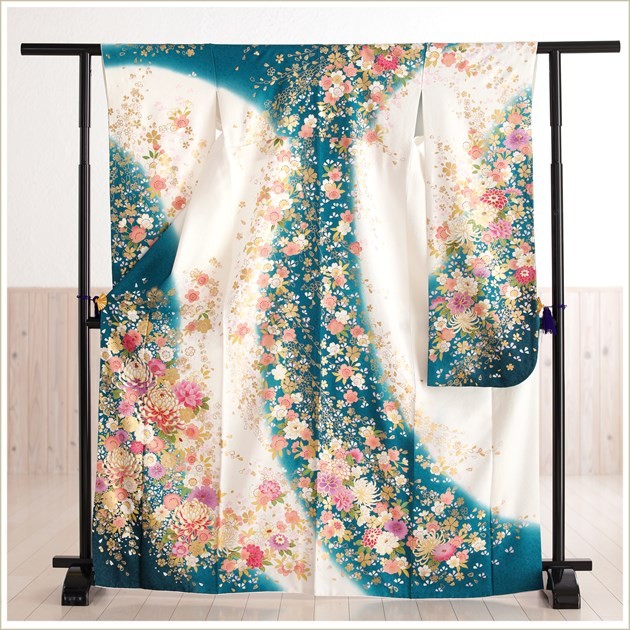 専用 KN2113 準美品 振袖 身丈159cm 着物 正絹 成人式 卒業式