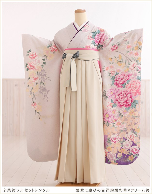 卒業式 袴レンタル 女 fboh1452 卒業袴 フルセット 大学 短大 振袖袴