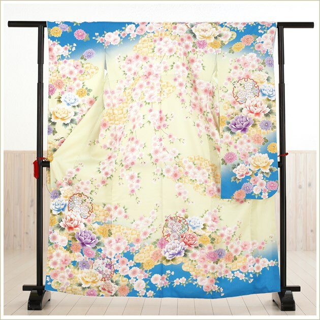 振袖フルセット　クリーム 振袖フルセット 振袖セット 振袖 LLサイズ 今田美桜 クリーム