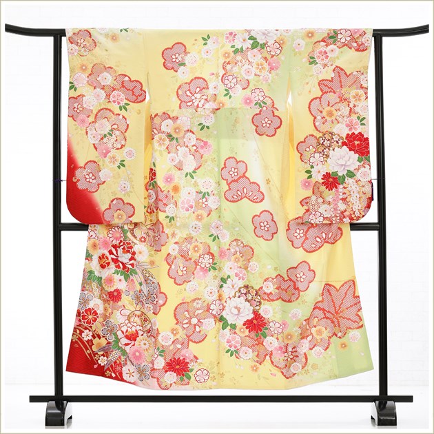 小学校卒業式 袴レンタル 女の子 正絹着物 h0258 小学生 十三参り 6