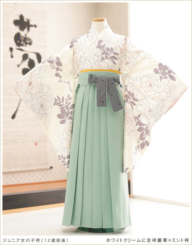 小学校卒業式 袴レンタル 小学生 女の子 h0718-3 フルセット ジュニア