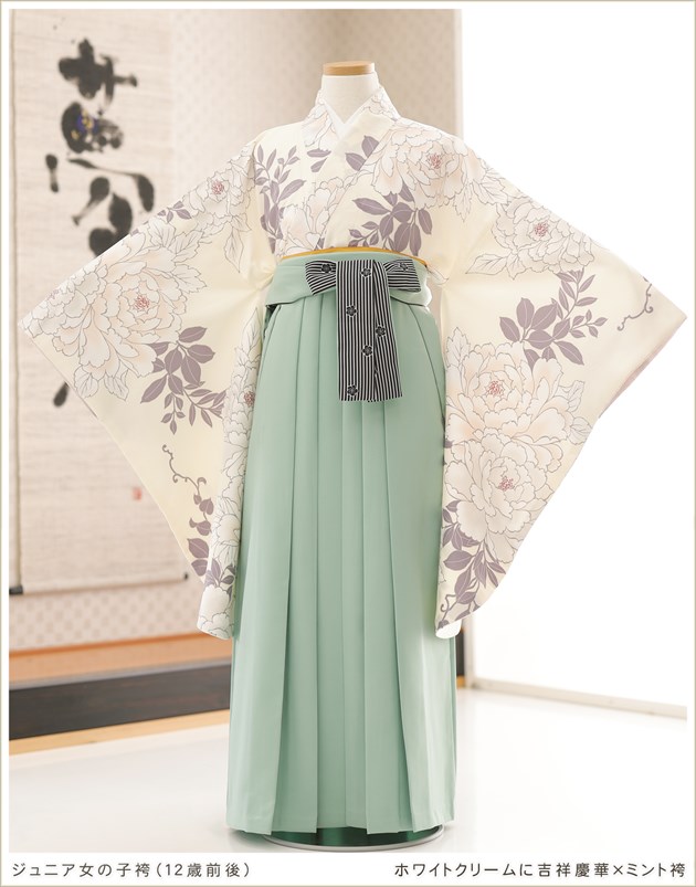 卒業式　袴　6点セット　6年生女子 小学校卒業式 袴レンタル 小学生 女の子 h0718 フルセット ジュニア