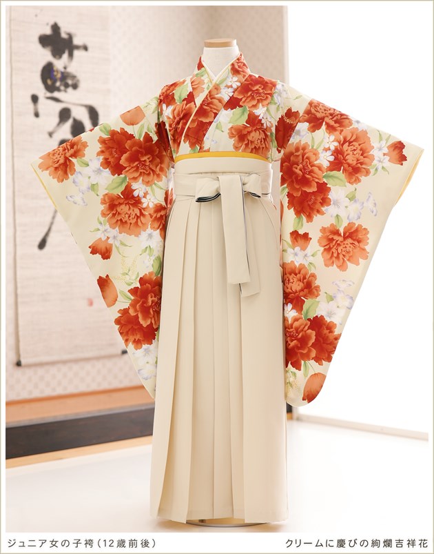 小学校 卒業式 袴レンタル 女の子 h1227 小さめサイズ 小学生 十三参り