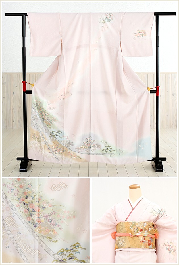 訪問着レンタル 結婚式 卒業式 入学式 七五三 hw1113 着物レンタル