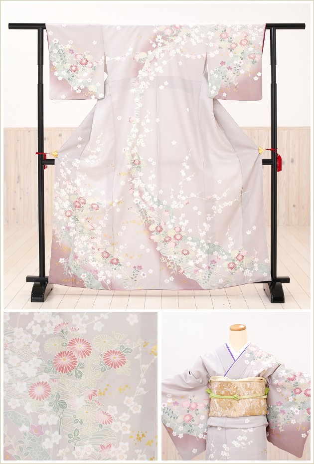 訪問着レンタル 結婚式 卒業式 入学式 七五三 hw1176 着物レンタル