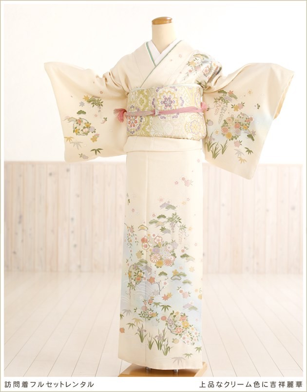 訪問着レンタル 卒業式 母 着物 hw1426 入学式 ママ 粋な着物レンタル