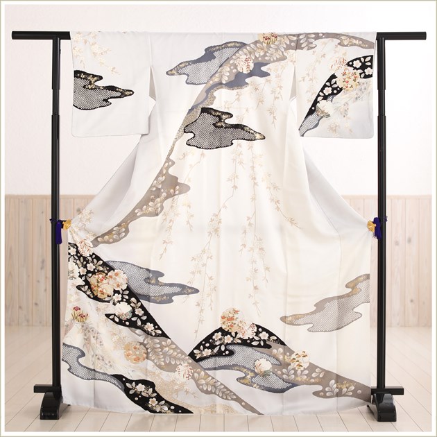 1528　着物リメイク☆留袖ガウチョパンツ　卒業入学結婚式七五三宮参り NISHIORI JAPAN STYLE 訪問着 レンタル商品 6カラー 着物