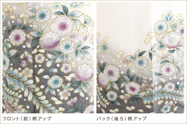 ✴︎お値下げ✴︎【卒業式・入学式】正絹 箔置き 花文様 訪問着 rental-poem_hw1440