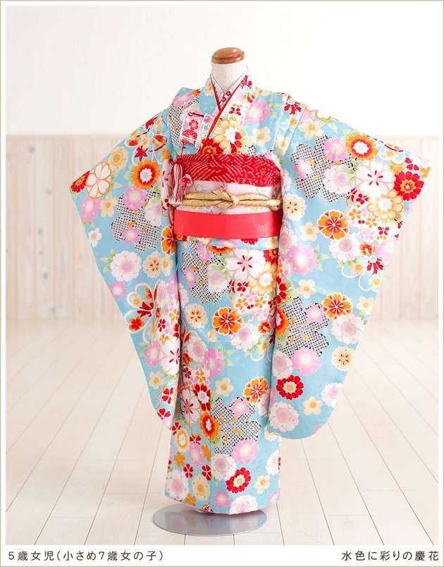 5歳女の子 着物レンタル 小さめ7歳 七五三レンタル j5002 子供着物