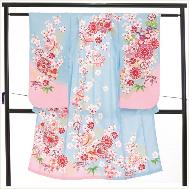 七五三レンタル 7歳 女の子 着物レンタル j7297 フルセット 753 子供