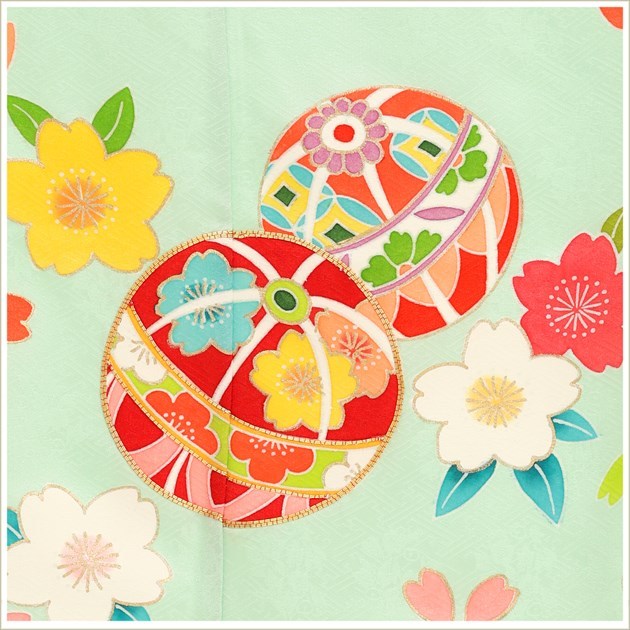 7歳 女の子 七五三 正絹 着物レンタル j7333 フルセット 上質 753 子供